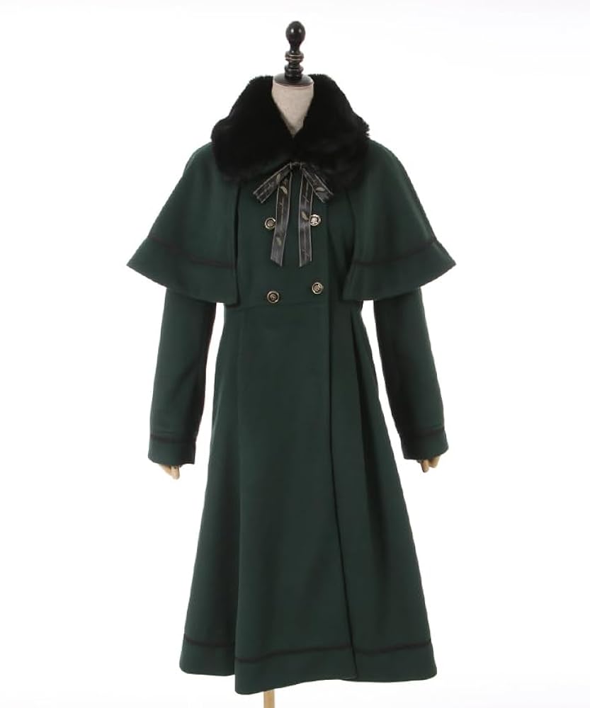 アクシーズファム/axes femme/ケープ付きロングコート/黒 ケープ付きロングコート【WEB限定価格】 | axes femme online